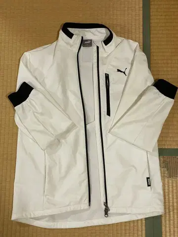 푸마 윈드 라미네이티드 풀 집업 블루종 남성용 골프웨어 긴팔