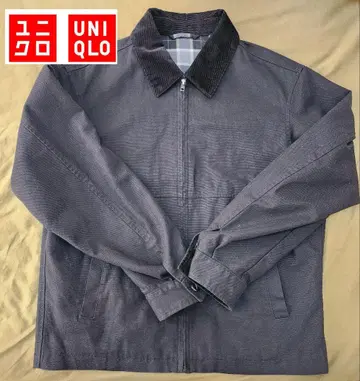 UNIQLO 집업 숏 블루종 M 블랙