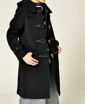 이에나 더플 코트 네이비 이에나 캔버리 멜톤 더플 코트