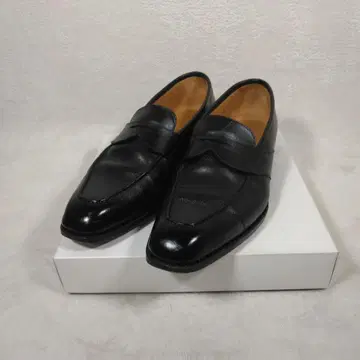 iugen 블랙 가죽 로퍼 드레스 슈즈