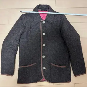 스코틀랜드제 브라운 퀼팅 자켓