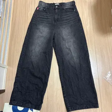 9090 블랙 와이드 팬츠