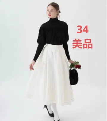 자카드 스커트 Laurentine 34 트루 바이 마리코 오이카와