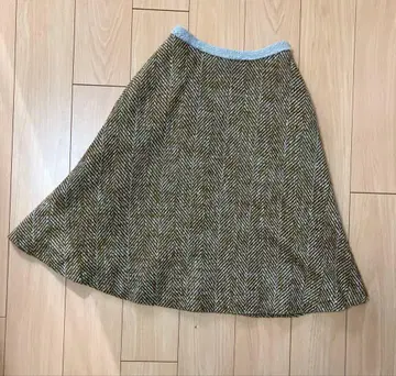 [ 새상품 ] 샐리 스콧: 울 트위드 스커트 7 S 사이즈
