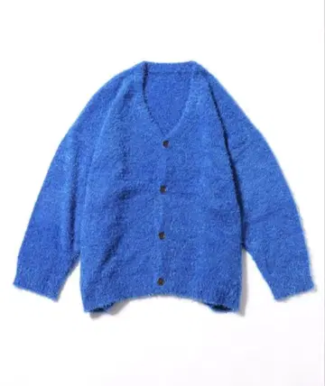 모헤어 터치 샤기 니트 가디건