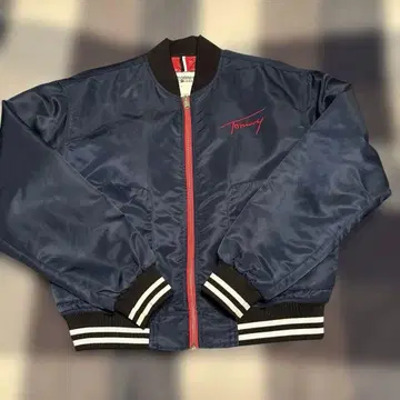 타미 진스 네이비 바시티 자켓 M