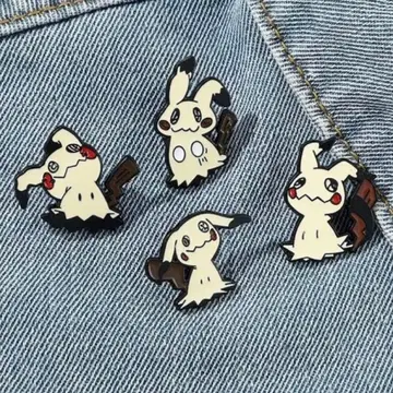 미미큐 포켓몬 핀 배지 4개 세트