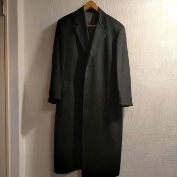 롱 코트 캐시미어 블랙