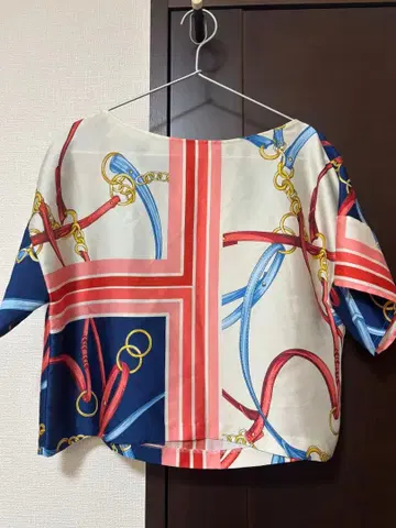 체인 디자인 반팔 셔츠