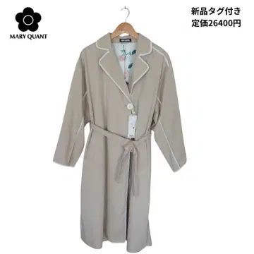 택 포함 새상품 마리콴트 MARY QUANT 스프링 코트 베이지 계열