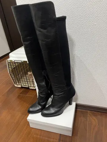 블랙 롱 부츠 일본제 23cm