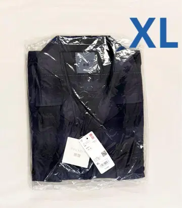 새상품 유니클로 JW 앤더슨 브러쉬드 코튼 오버 사이즈 셔츠 블루 XL