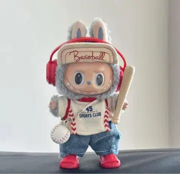 LABUBU 봉제 인형 코스튬 POP MART 마카롱 SET 야구