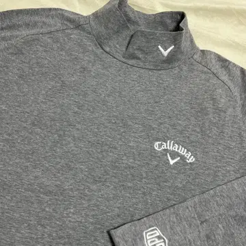 캘러웨이 골프 긴팔 모크넥 셔츠 스트레치 새상품급 LL 그레이
