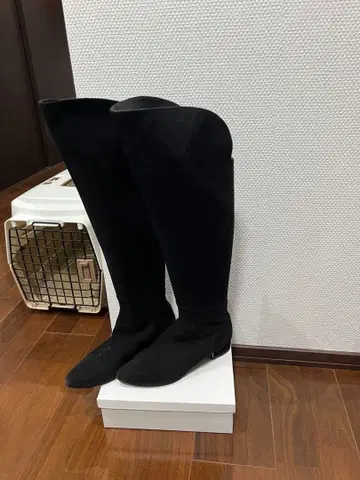 블랙 롱 부츠 일본제 23cm