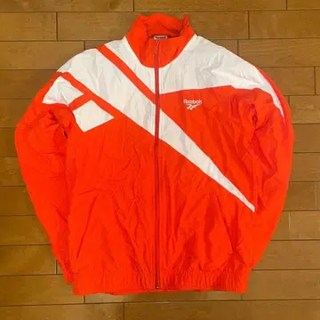 리복 클래식 빨간색 나일론 자켓