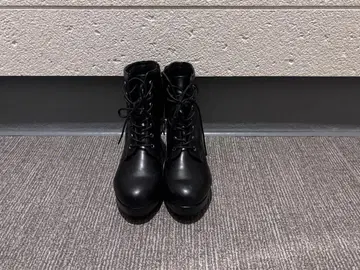 블랙 하이힐 부츠