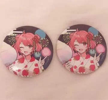 컬러풀피치 노아 복숭아 축제 캔뱃지 x 2