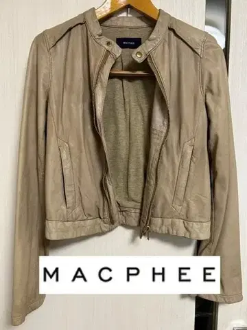 [ MACPHEE ] 천연 가죽 양가죽 사용 가죽 자켓