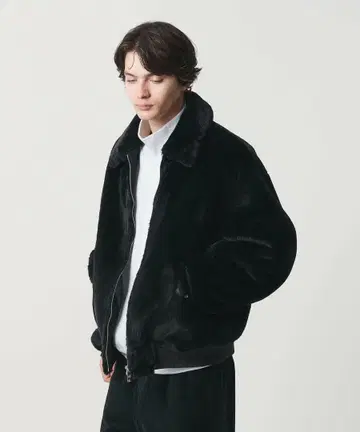 MONKEY TIME 퍼라이크 밀리터리 블루종