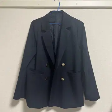 여성용 더블 테일러드 자켓 네이비 프리 사이즈