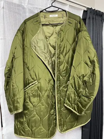 FREAK'S STORE 퀼팅 자켓 올리브 그린