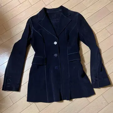 스웨이드 테일러드 자켓