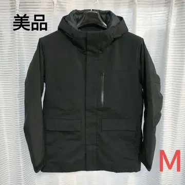 주말 한정 할인 [새상품급] 유니클로 하이브리드 다운 후드티 블랙 M