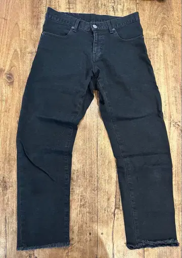 론 헤르만 새상품급 R.H.vintage 컷오프 블랙 데님 25