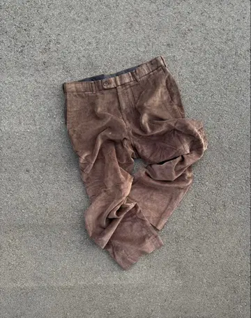 32 x 30 투턱 브라운 코듀로이 팬츠