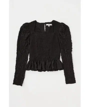 MOUSSY CREPE 블라우스 블랙