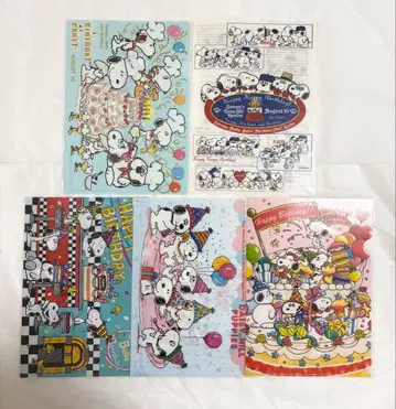 미사용 스누피 클리어 파일 스누피 벌스데이 생일