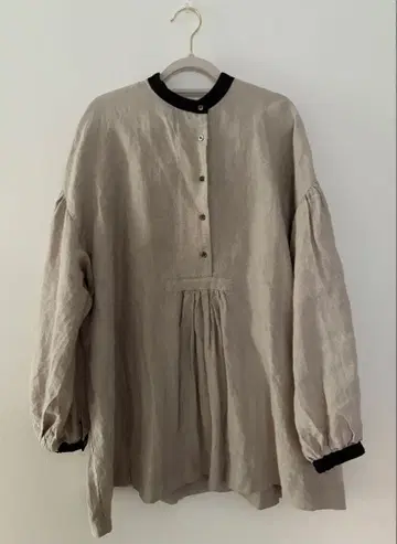 [ URBAN RESEARCH DOORS ] 바이컬러 린넨 블라우스