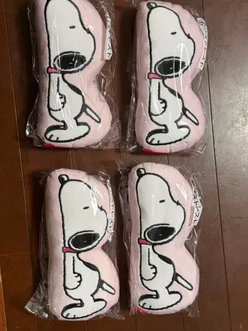 스누피 손목 받침 쿠션 핑크