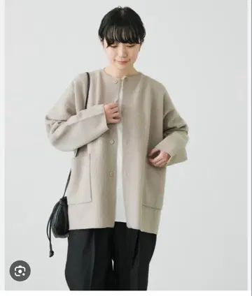 택 포함 새상품 카구레 울 노카라 자켓 어반 리서치 도어즈