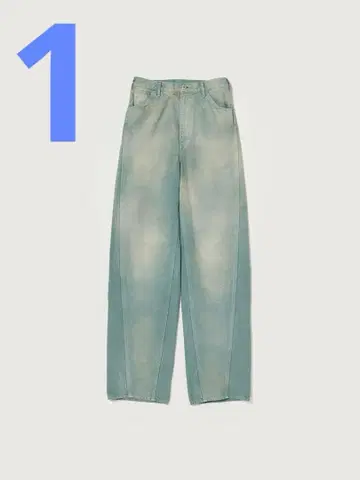 25SS AURALEE 코튼 덕 팬츠 아쉬 그린 1