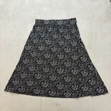 Laura Ashley 올 패턴 레이온 스커트 꽃무늬 플레어 스커트