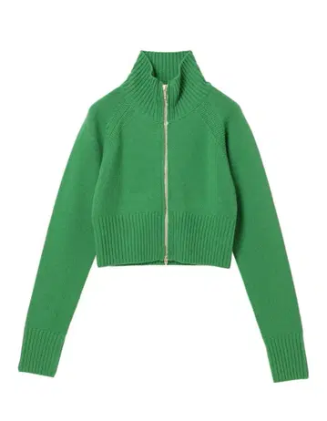 [ NKNIT ] high neck zipper KNIT