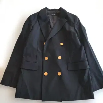 JOURNALSTANDARD 네이비 골드 버튼 더블 자켓