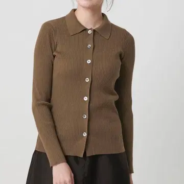 폴리에스테르 블렌드 셔츠 가디건 2WAY