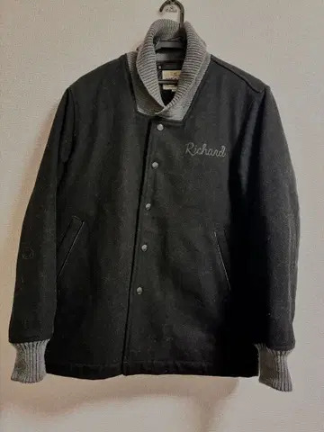 휴스턴 파라오 자켓 M 블루종 블랙 로카빌리 50s 아메구라