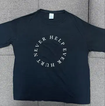 후지이 카제 HEHN 서클 T셔츠 블랙 사이즈 S