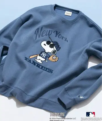 완판템 메이저리그 양키스 x PEANUTS 스누피 맨투맨 남녀 공용