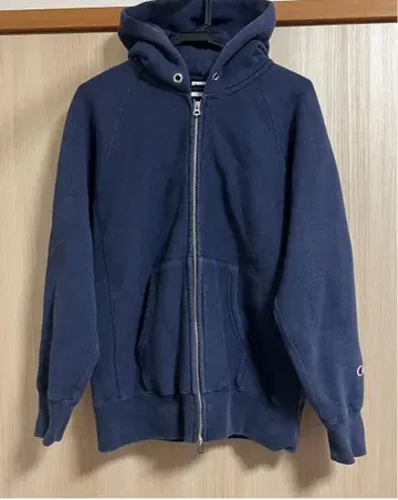 쉽스 별주 챔피온 지퍼 후드티 L 네이비 파랑 택