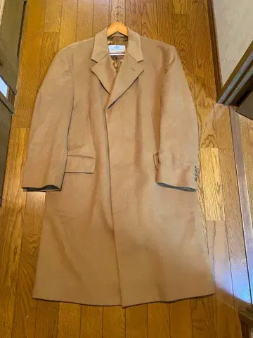 새상품급 Aquascutum 비익 체스터 코트 아쿠아 스큐텀 카멜