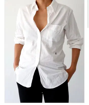 MADISON L/S 셔츠 메시지 화이트 00