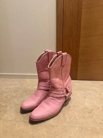 웨스턴 부츠 핑크 23.5cm
