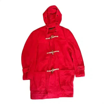 핑크하우스 더플 코트 빨간색 레드 플리스 캐주얼