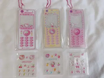 헬로키티 추억의 옛날 휴대폰 키링