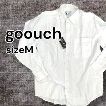 [ 고품질! ] goouch 100% 린넨 화이트 긴팔 셔츠 M 사이즈